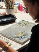 Acryl Night Gestalte dein Textur Art Kunstwerk