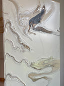 Acryl auf Leinwand Abstrakte Kunst Bilder Pouring Art Deko Wohnzimmer Kinderzimmer Wandbild Kunstwerk