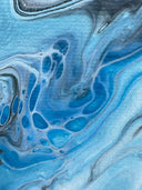Pouring Kunstwerk- Acryl Wandbild Abstrakt, Original 30x40cm  Bild, Dekoration für Wohnzimmer, Geschenk für Freunde