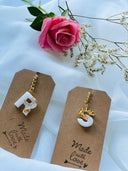 Schlüsselanhänger Gold -  Resin Kunstharz Anhänger, Geschenk für Sie, Mitgebsel Gastgeschenk zur Hochzeit zum Geburtstag oder Ostern