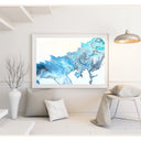 Pouring Kunstwerk- Acryl Wandbild Abstrakt, Original 30x40cm  Bild, Dekoration für Wohnzimmer, Geschenk für Freunde