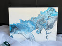 Pouring Kunstwerk- Acryl Wandbild Abstrakt, Original 30x40cm  Bild, Dekoration für Wohnzimmer, Geschenk für Freunde