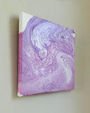 Pouring Bilder Kunstwerk Acrylbilder Abstrakte Kunst Fluidart Painting Malerei Leinwandbild 30x30cm Dekoration Wohnzimmer Wandbild Einzug