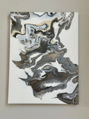 Pouring Bilder Kunstwerk Acrylbilder Abstrakte Kunst Fluidart Painting Malerei Leinwandbild 30x40cm Dekoration Wohnzimmer Wandbild Geschenk