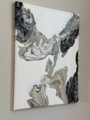 Pouring Bilder Kunstwerk Acrylbilder Abstrakte Kunst Fluidart Painting Malerei Leinwandbild 30x40cm Dekoration Wohnzimmer Wandbild Geschenk