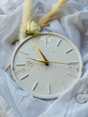 Wanduhr aus Gießmasse, Betonuhr als Wanddeko ,Geschenkidee Geburtstag ,Quartzuhrwerk