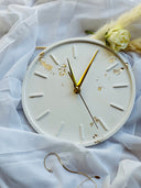 Wanduhr aus Gießmasse, Betonuhr als Wanddeko ,Geschenkidee Geburtstag ,Quartzuhrwerk