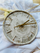 Wanduhr aus Gießmasse, Betonuhr als Wanddeko ,Geschenkidee Geburtstag ,Quartzuhrwerk
