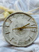 Wanduhr aus Gießmasse, Betonuhr als Wanddeko ,Geschenkidee Geburtstag ,Quartzuhrwerk