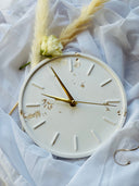 Wanduhr aus Gießmasse, Betonuhr als Wanddeko ,Geschenkidee Geburtstag ,Quartzuhrwerk