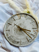 Wanduhr aus Gießmasse, Betonuhr als Wanddeko ,Geschenkidee Geburtstag ,Quartzuhrwerk
