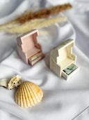 Mini-Strandkorb aus Gießmasse  Geldgeschenk oder Deko | mit Goldakzenten Ostergeschenk