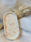 Schmuckschale ovales Betontablett aus Gießmasse  - Geschenk für Sie, Dekoration für zu Hause Geschenkidee zum Geburtstag oder Ostern