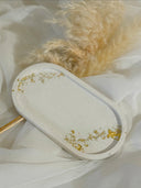 Schmuckschale ovales Betontablett aus Gießmasse  - Geschenk für Sie, Dekoration für zu Hause Geschenkidee zum Geburtstag oder Ostern