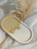 Schmuckschale ovales Betontablett aus Gießmasse  - Geschenk für Sie, Dekoration für zu Hause Geschenkidee zum Geburtstag oder Ostern